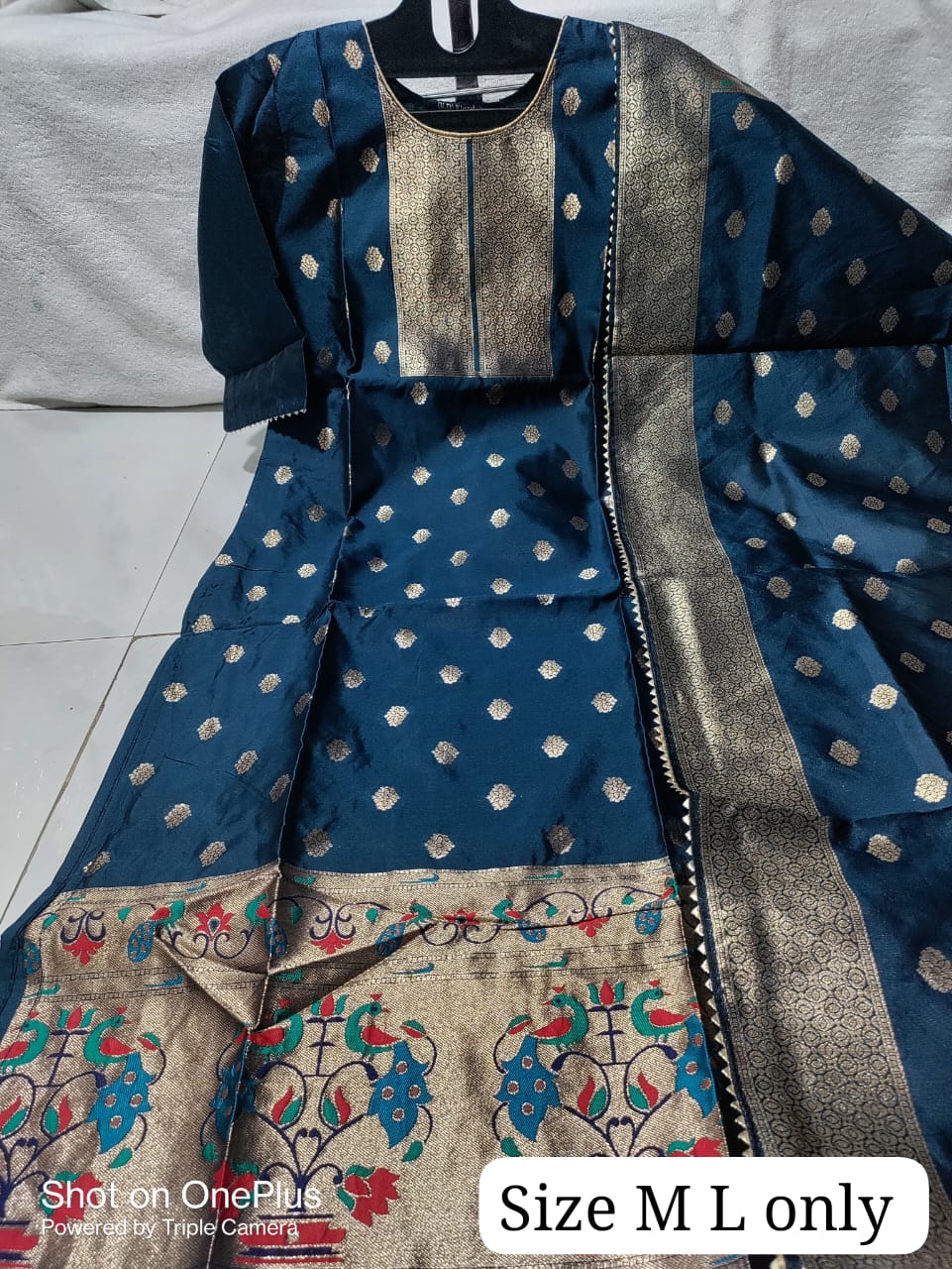 Rj Jacquard Silk Printed Kurti With Dupatta Catalog